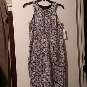 NWT black and white pattern dress